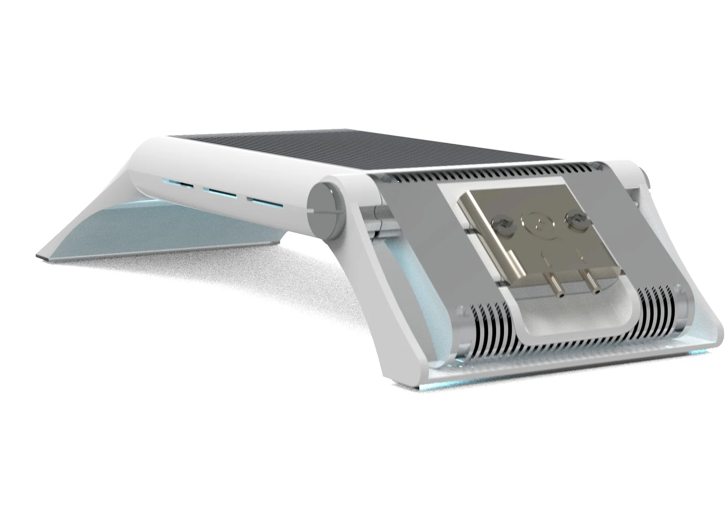 Three-quarter rendering of the openQCM NEXT instrument