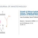 Figure from: Growth of lithium hydride thin films from solutions: Towards solution atomic layer deposition of lithiated films