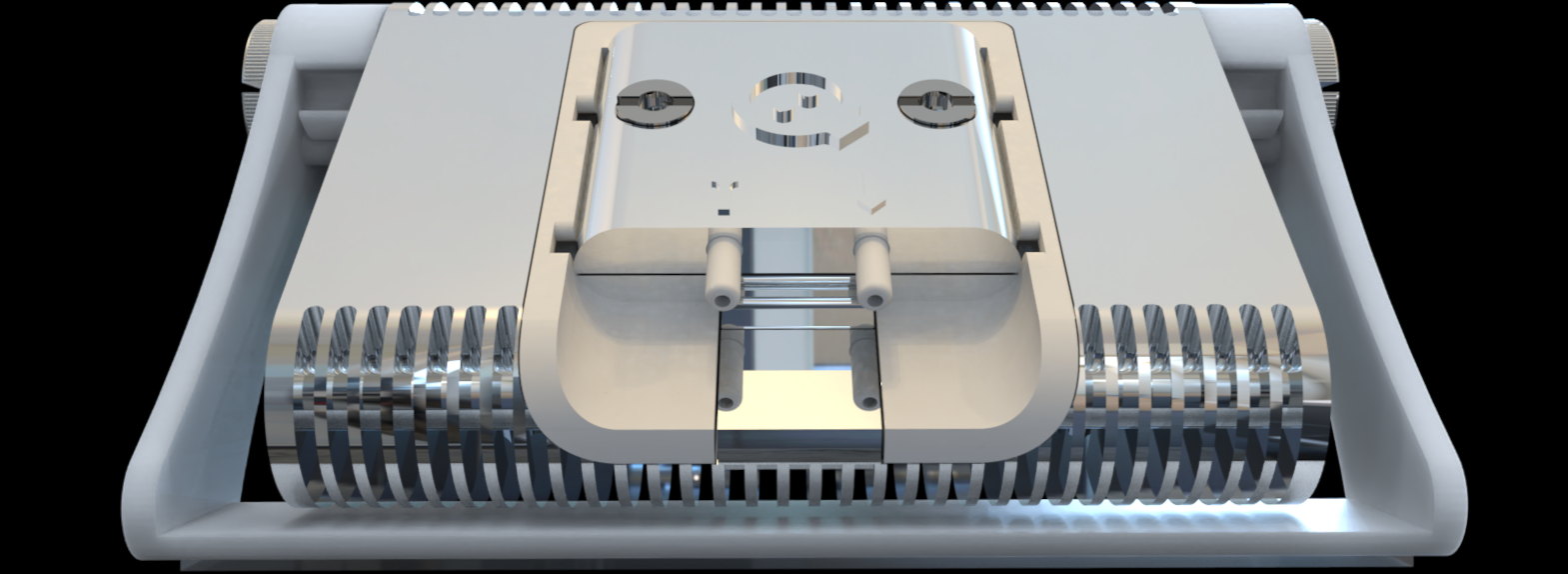 Front view of the Quartz Crystal Microbalance openQCM NEXT