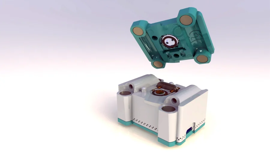 3D render of the whole system