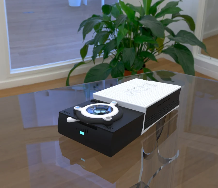 The Q-1 on a laboratory desk