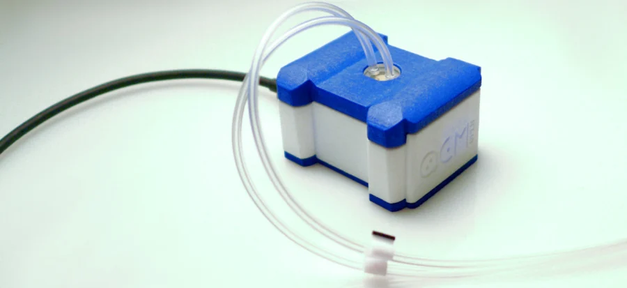 openQCM with its tubes and USB cable